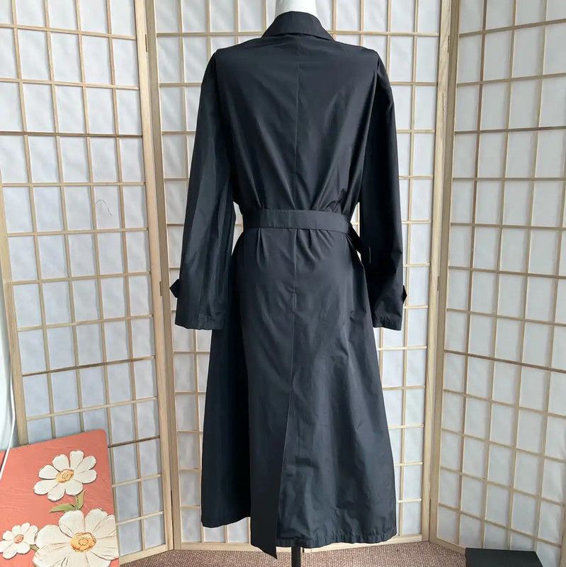 Miu Miu Miu Miu Dark Blue Women's Trench Coat 0089 Size M / US 6-8 / IT 42-44 - 2 Thumbnail