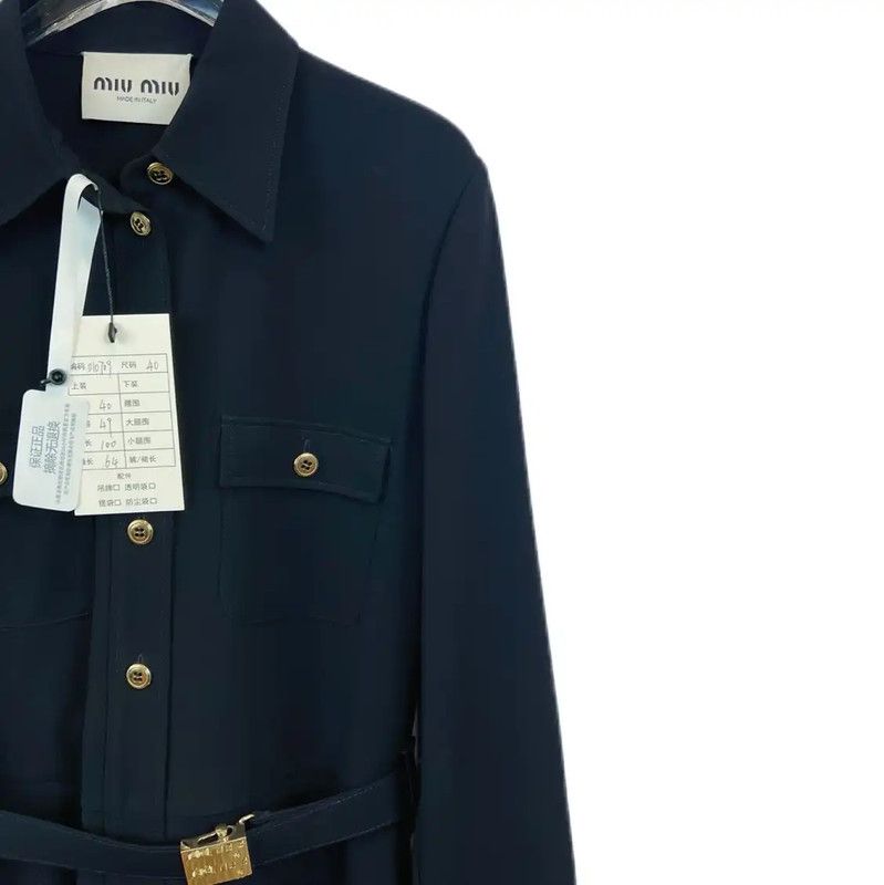 Miu Miu Miu Miu Black Long Sleeve Dress for Women 0089 Size M / US 6-8 / IT 42-44 - 3 Thumbnail