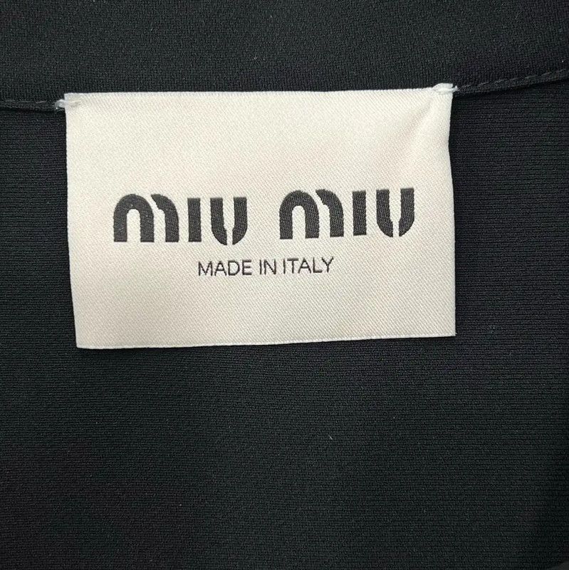 Miu Miu Miu Miu Black Long Sleeve Dress for Women 0089 Size M / US 6-8 / IT 42-44 - 5 Thumbnail