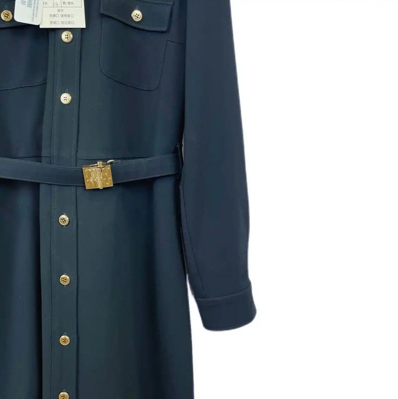 Miu Miu Miu Miu Black Long Sleeve Dress for Women 0089 Size M / US 6-8 / IT 42-44 - 4 Thumbnail