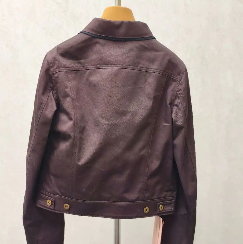 Miu Miu Miu Miu Brown Cotton Women's Jacket 0089 Size S / US 4 / IT 40 - 4 Thumbnail