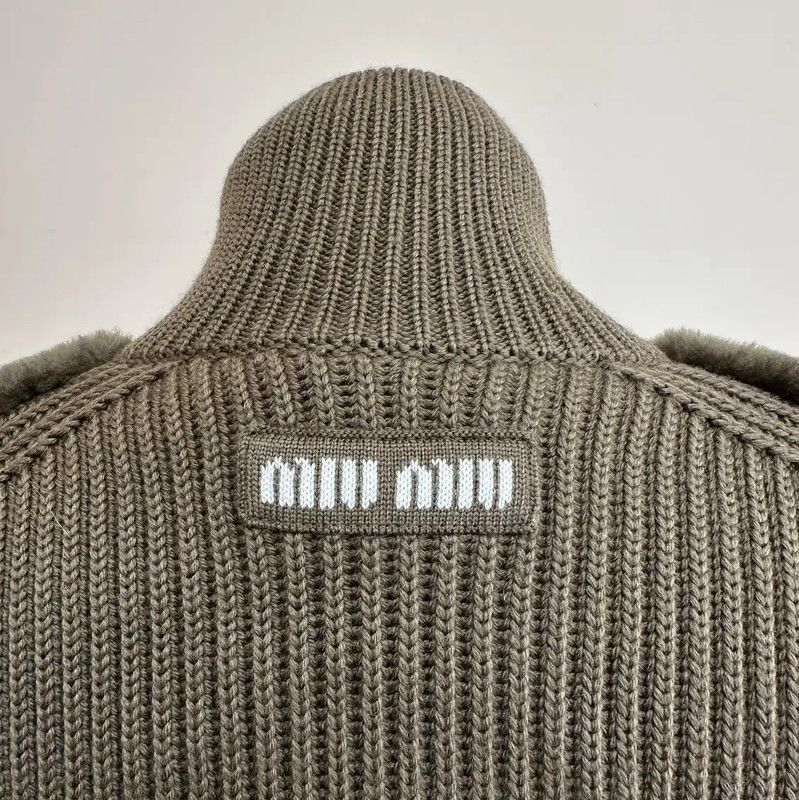 Miu Miu Miu Miu Green Wool Logo Long Winter Coat 0089 Size S / US 4 / IT 40 - 5 Thumbnail