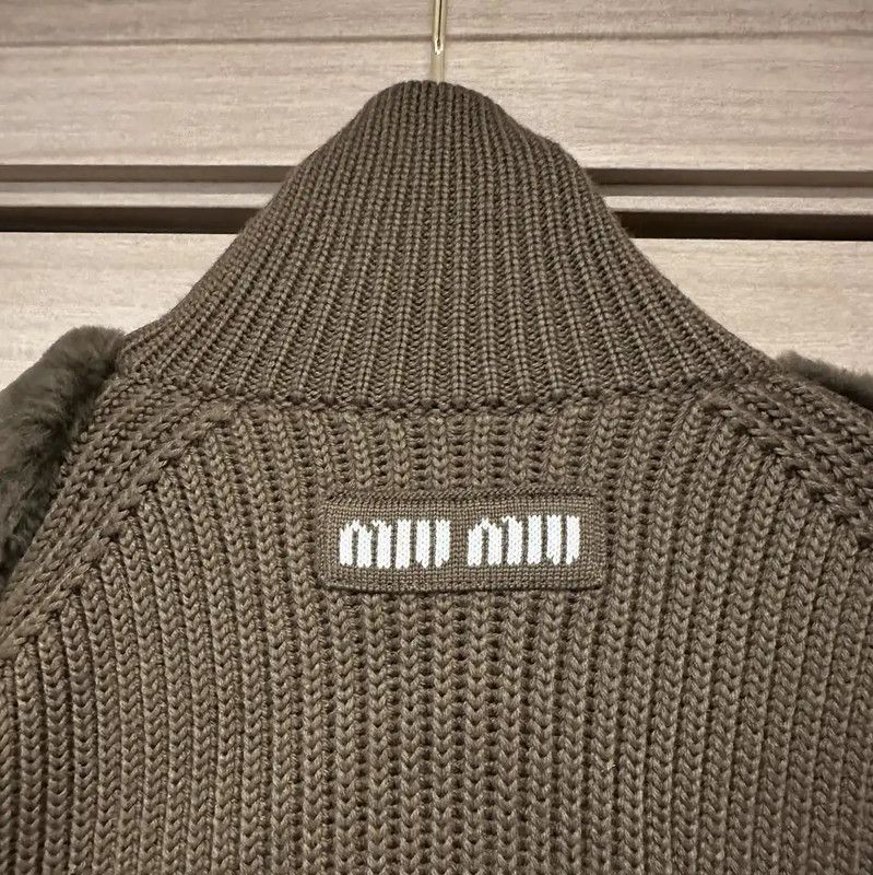 Miu Miu Miu Miu Green Wool Logo Long Winter Coat 0089 Size S / US 4 / IT 40 - 6 Thumbnail