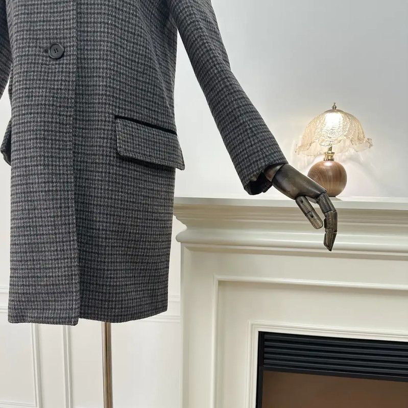 Miu Miu Miu Miu Gray Women's Coat Size S 0089 Size S / US 4 / IT 40 - 4 Thumbnail