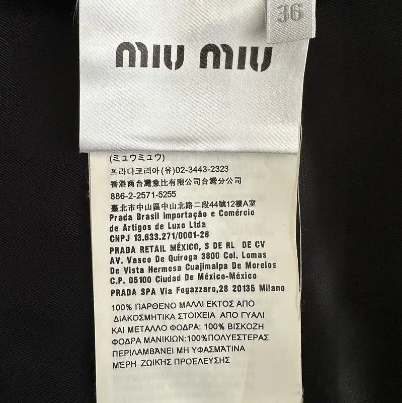 Miu Miu Miu Miu Gray Women's Coat Size S 0089 Size S / US 4 / IT 40 - 9 Thumbnail