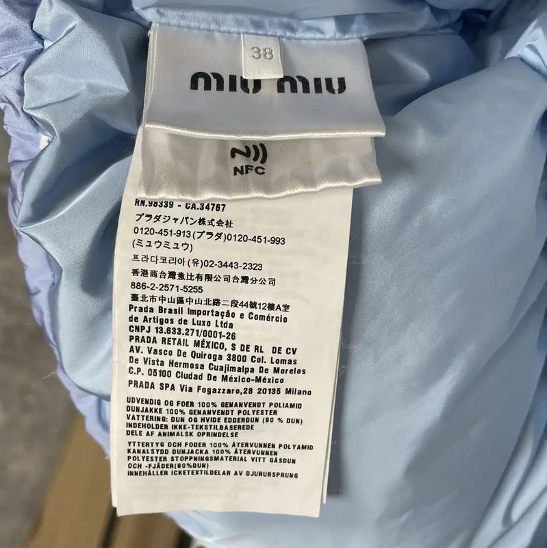 Miu Miu Miu Miu Winter Blue Polka Dot Down Jacket 0089 Size M / US 6-8 / IT 42-44 - 5 Thumbnail