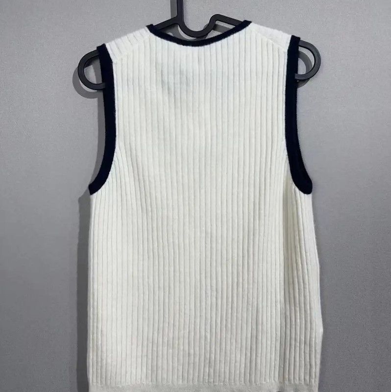 Miu Miu Miu Miu White Cotton Blend Pullover Sweater 0089 Size ONE SIZE - 2 Thumbnail