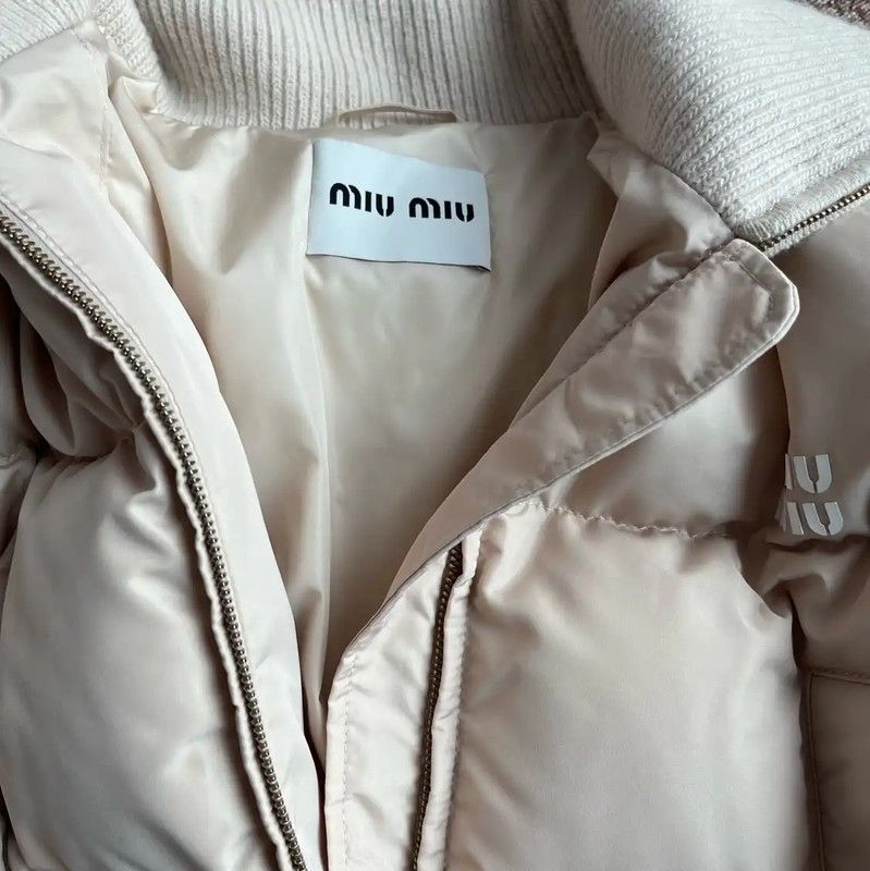 Miu Miu Miu Miu Khaki Women's Puffer Jacket 0089 Size M / US 6-8 / IT 42-44 - 3 Thumbnail