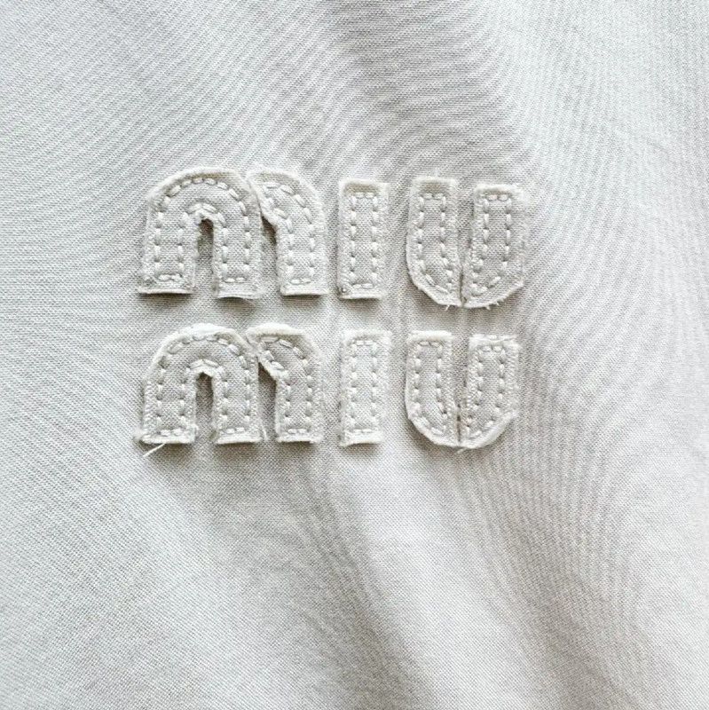 Miu Miu Miu Miu Fall Spring Beige Women's Jacket 0089 Size XL / US 12-14 / IT 48-50 - 2 Thumbnail