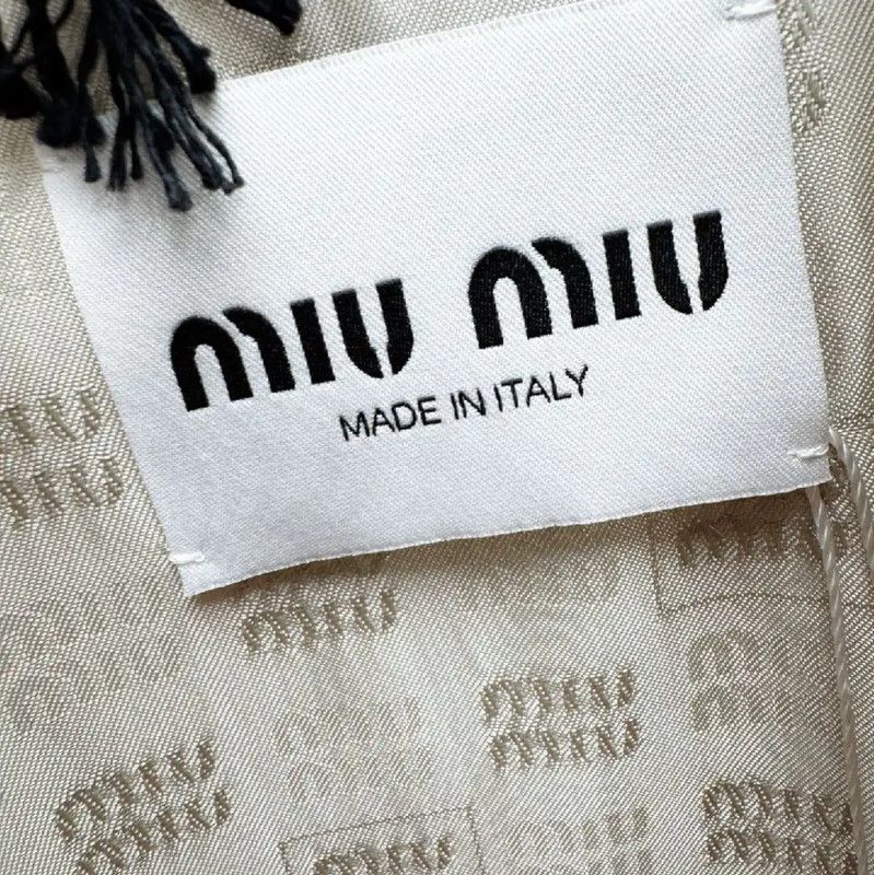 Miu Miu Miu Miu Fall Spring Beige Women's Jacket 0089 Size XL / US 12-14 / IT 48-50 - 4 Thumbnail