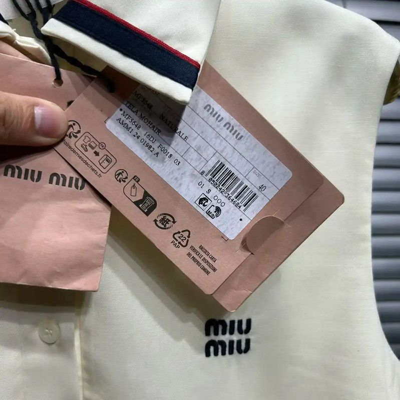 Miu Miu Miu Miu Summer Beige Embroidered Sleeveless Dress 0089 Size L / US 10 / IT 46 - 3 Thumbnail