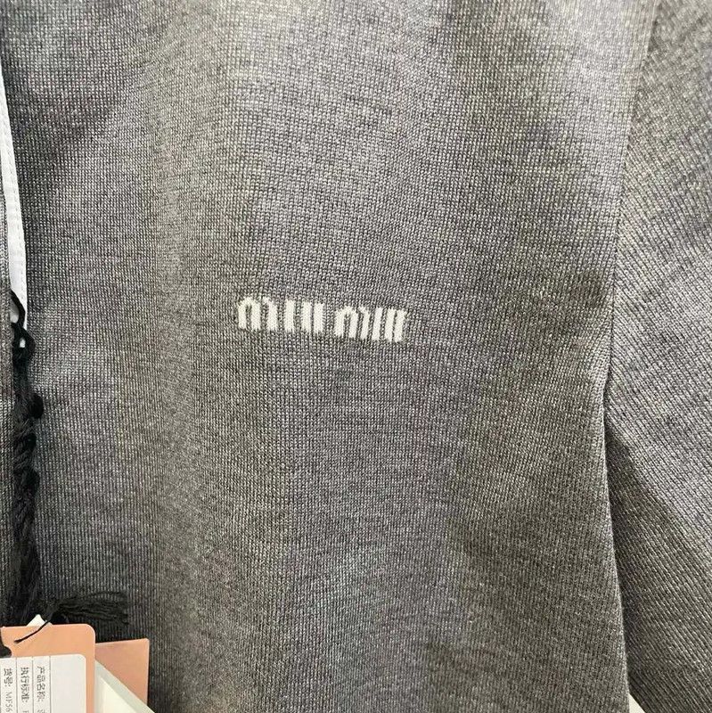Miu Miu Miu Miu Gray Short Sleeve Dress 0089 Size S / US 4 / IT 40 - 3 Thumbnail
