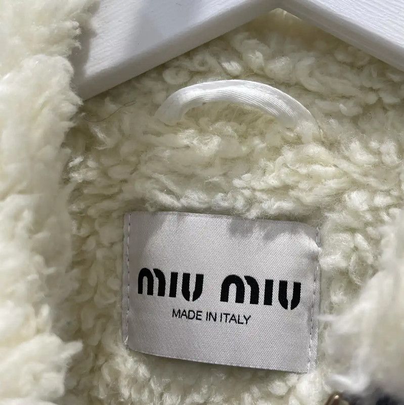 Miu Miu Miu Miu Winter Gray Nylon Jacket with Logo 0089 Size ONE SIZE - 7 Thumbnail