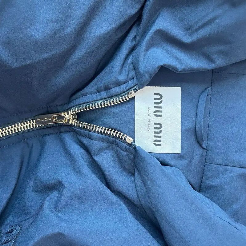 Miu Miu Miu Miu Navy Blue Women's Jacket 0089 Size M / US 6-8 / IT 42-44 - 3 Thumbnail