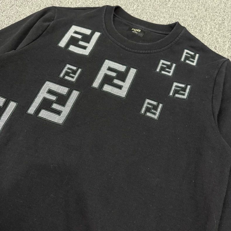 Fendi Fendi Black FF Print Sweatshirt S - dmc Size US S / EU 44-46 / 1 - 3 Thumbnail