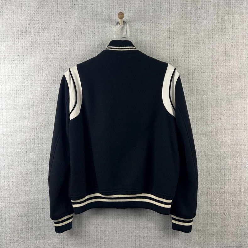 Saint Laurent Paris Saint Laurent Striped Varsity Jacket - dmc Size US L / EU 52-54 / 3 - 4 Thumbnail