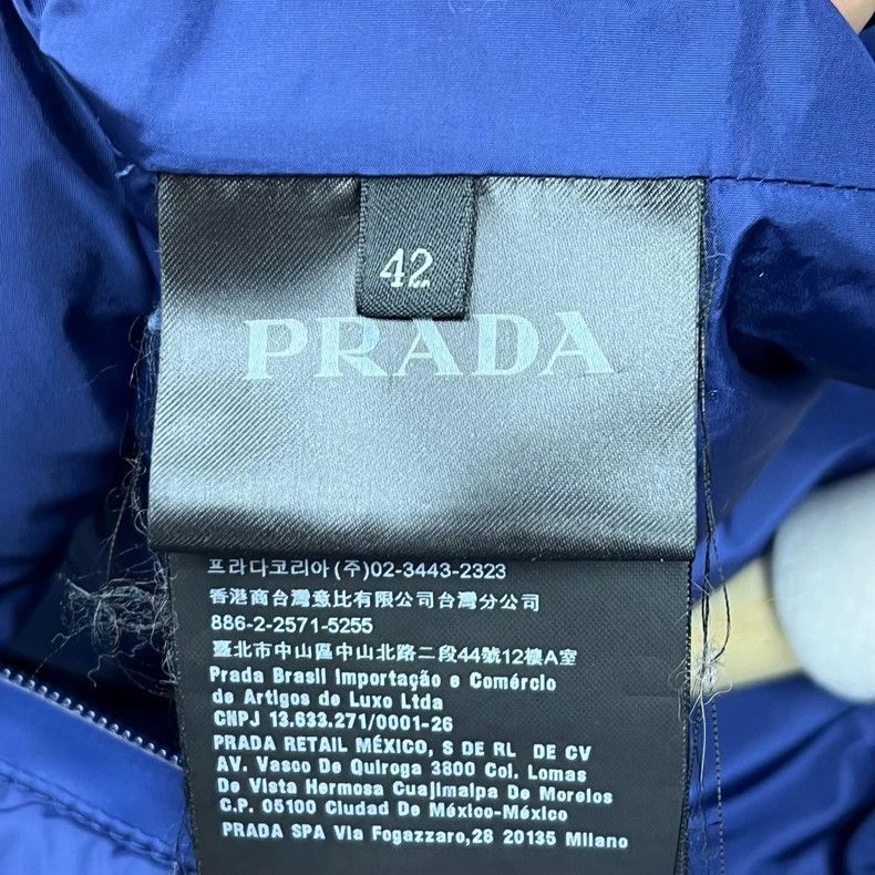 Prada Prada Blue High Neck Down Jacket - dmc Size US L / EU 52-54 / 3 - 4 Thumbnail