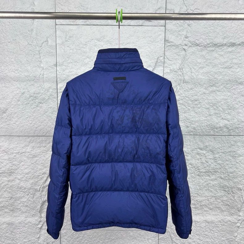 Prada Prada Blue High Neck Down Jacket - dmc Size US L / EU 52-54 / 3 - 2 Thumbnail