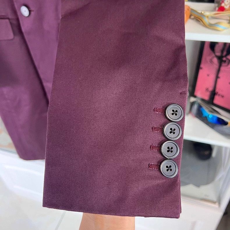Prada Prada Men's Burgundy Long Coat - dmc Size US XL / EU 56 / 4 - 3 Thumbnail