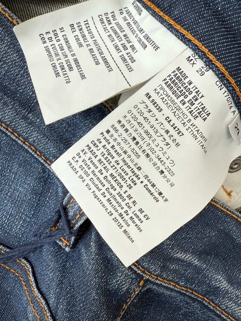 Prada PRADA Washed Stretch Denim Jeans - dmc Size US 29 - 7 Thumbnail