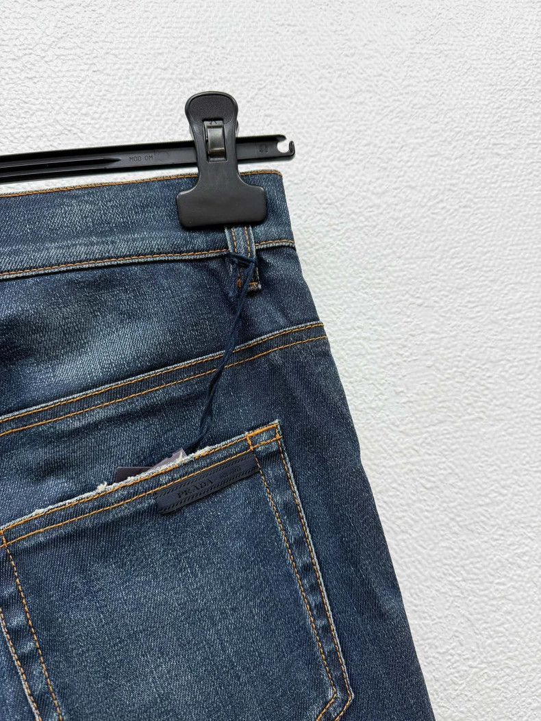 Prada PRADA Washed Stretch Denim Jeans - dmc Size US 29 - 5 Thumbnail