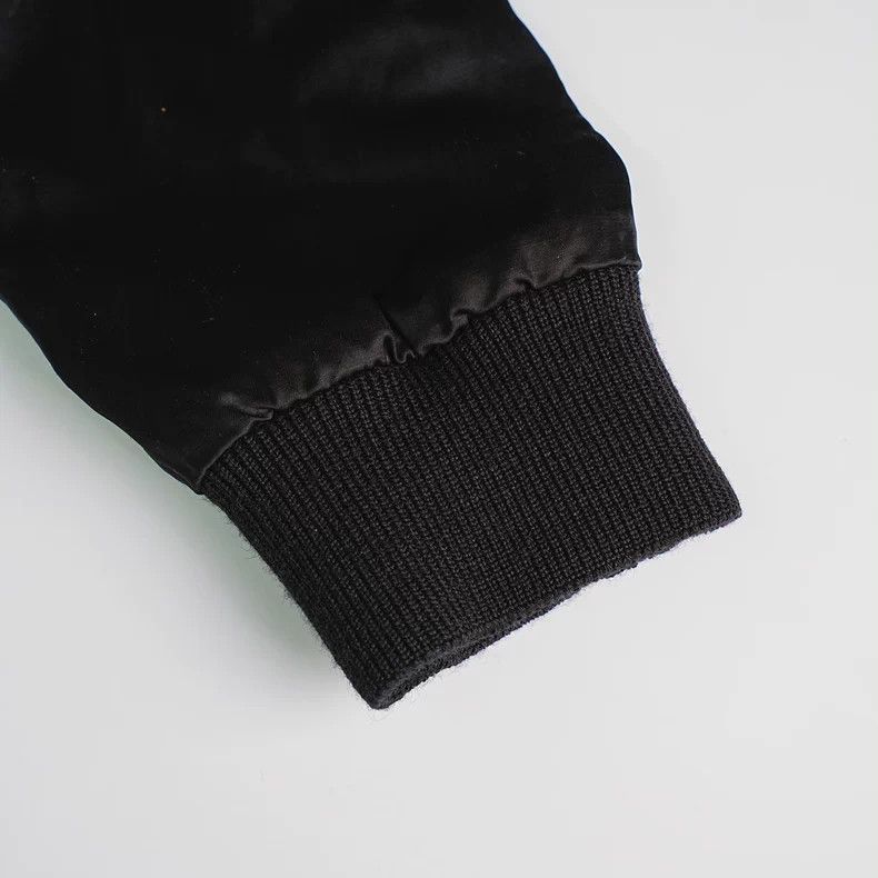 Saint Laurent Paris YSL Satin Zip Jacket with Letter Print - dmc Size US XL / EU 56 / 4 - 7 Thumbnail