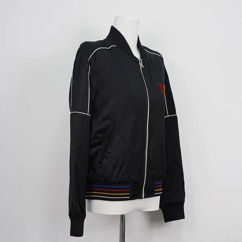 Saint Laurent Paris YSL Satin Zip Jacket with Letter Print - dmc Size US XL / EU 56 / 4 - 3 Thumbnail