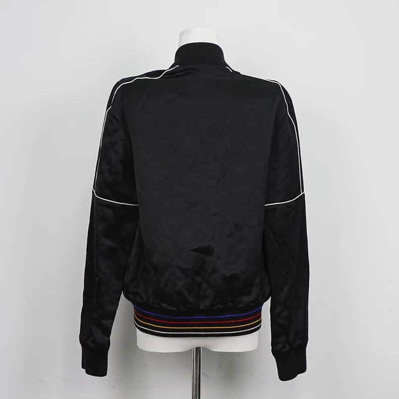 Saint Laurent Paris YSL Satin Zip Jacket with Letter Print - dmc Size US XL / EU 56 / 4 - 4 Thumbnail