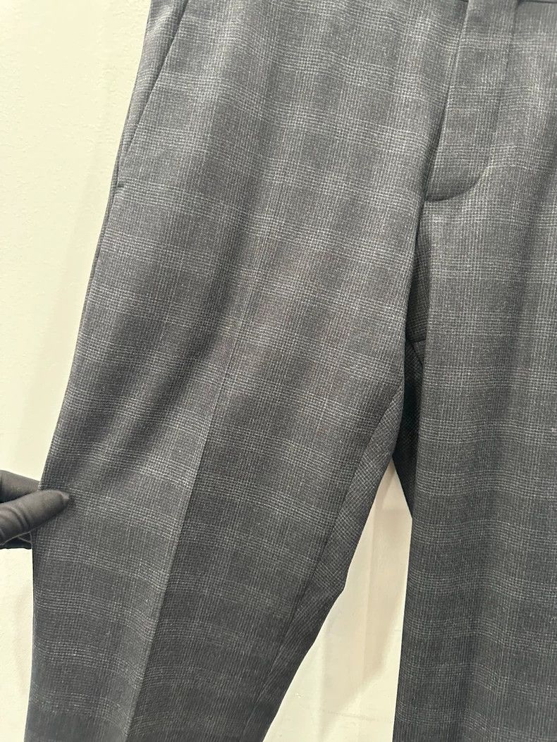 Prada Prada Men's Gray Plaid Wool Trousers - dmc Size US 31 - 3 Thumbnail