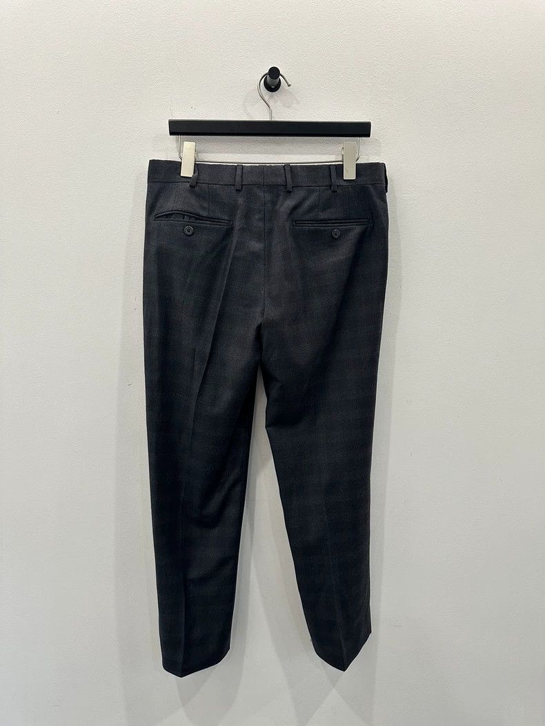 Prada Prada Men's Gray Plaid Wool Trousers - dmc Size US 31 - 2 Thumbnail