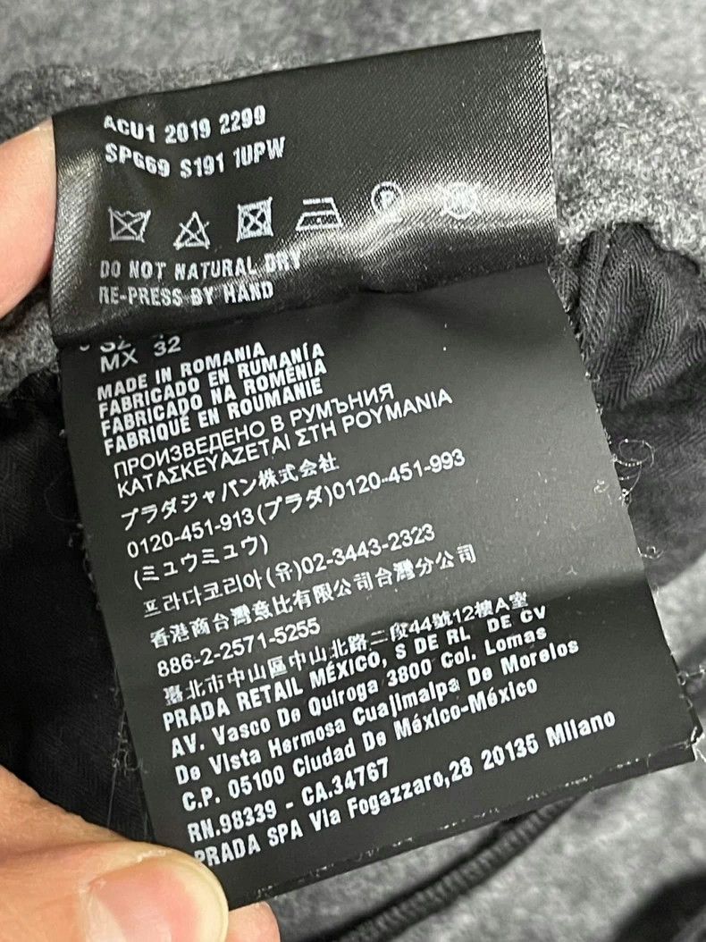 Prada Prada Wool Patch Logo Velcro Pants - dmc Size US 31 - 7 Thumbnail