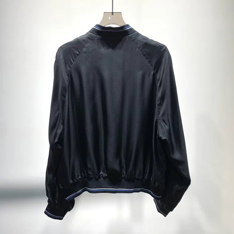 Prada Prada Side Logo Nylon Baseball Jacket - dmc Size US L / EU 52-54 / 3 - 3 Thumbnail