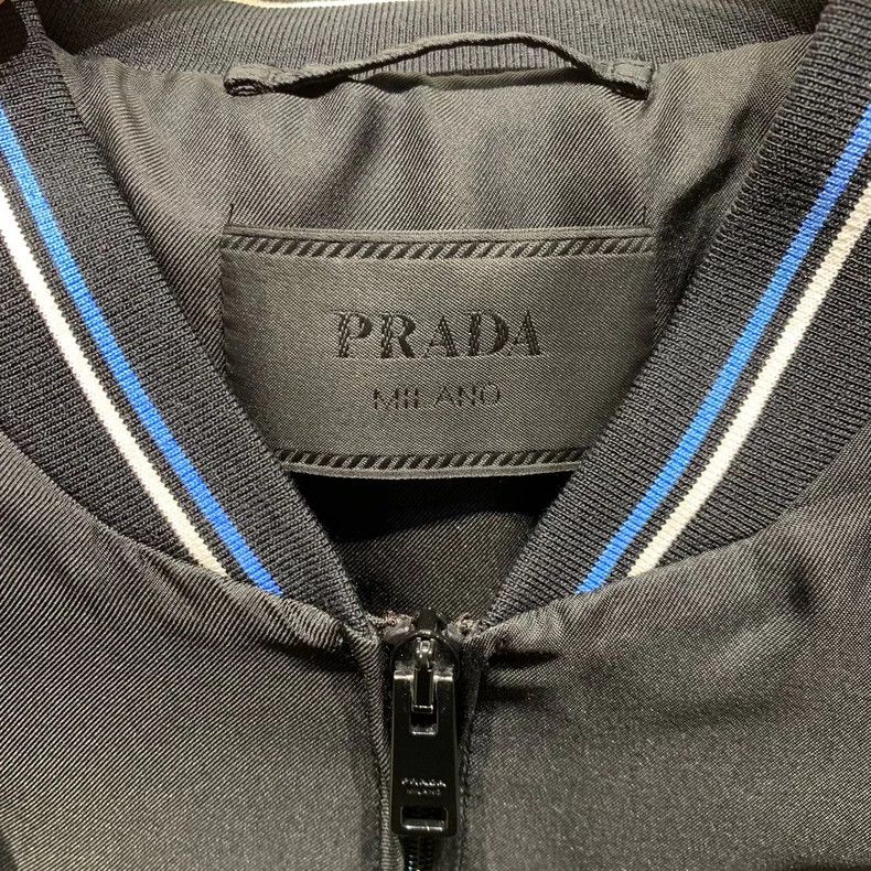 Prada Prada Side Logo Nylon Baseball Jacket - dmc Size US L / EU 52-54 / 3 - 2 Thumbnail