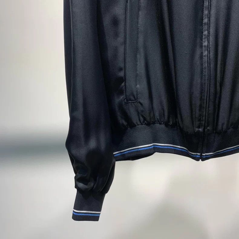 Prada Prada Side Logo Nylon Baseball Jacket - dmc Size US L / EU 52-54 / 3 - 8 Thumbnail