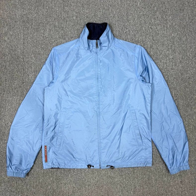 Prada Prada Blue Logo Nylon Reversible Jacket - dmc Size US L / EU 52-54 / 3 - 2 Thumbnail