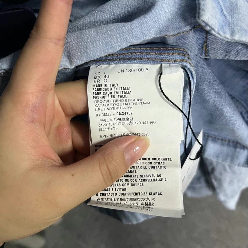 Prada Prada Light Blue Denim Jacket - dmc Size US M / EU 48-50 / 2 - 3 Thumbnail