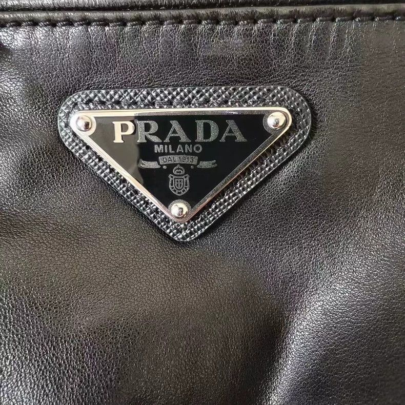 Prada PRADA Triangle Logo Leather Jacket - dmc Size US S / EU 44-46 / 1 - 3 Thumbnail