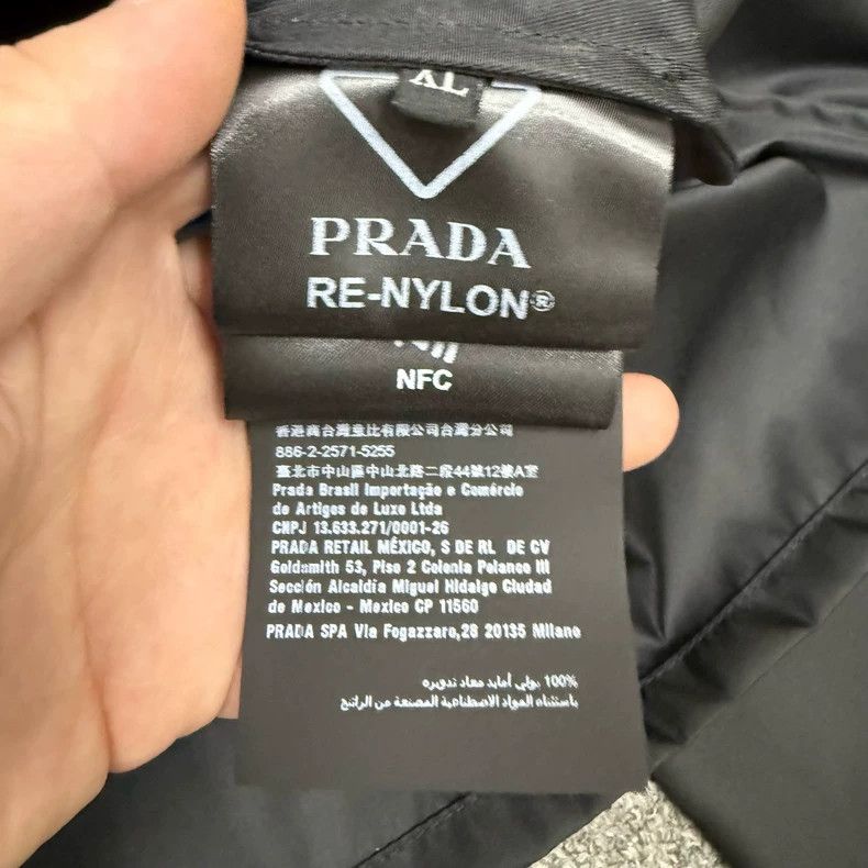 Prada Prada Black Triangle Logo Jacket XL - dmc Size US XL / EU 56 / 4 - 4 Thumbnail