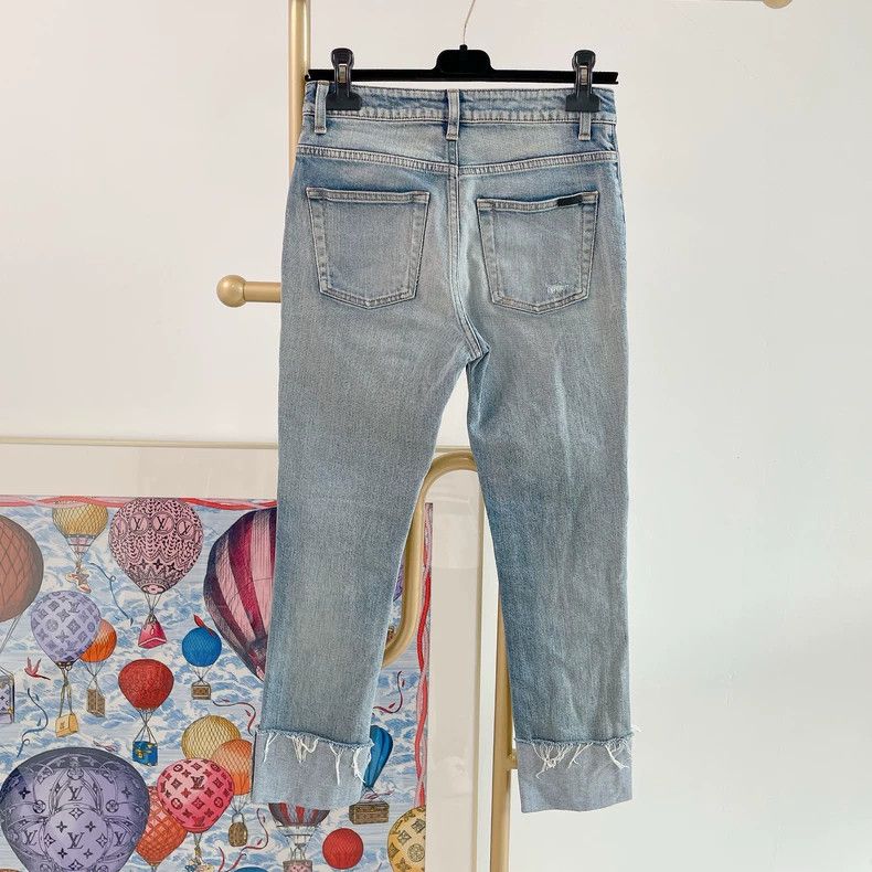 Saint Laurent Light Blue Denim Jeans - dmc