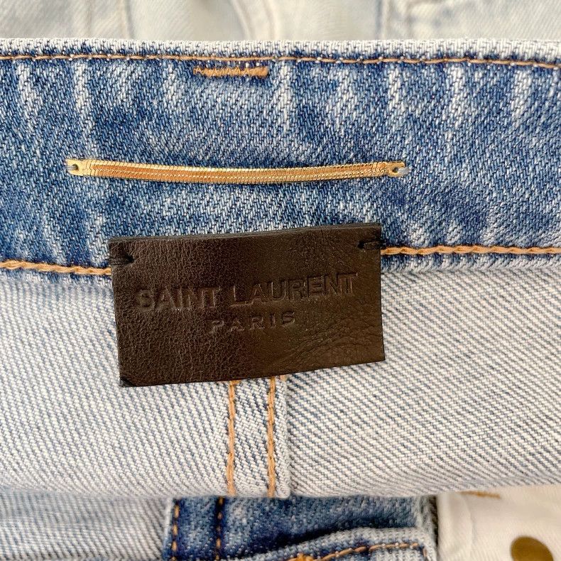 Saint Laurent Light Blue Denim Jeans - dmc