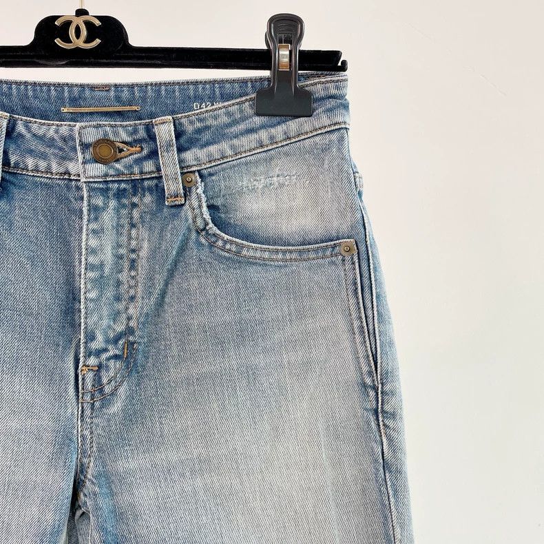 Saint Laurent Light Blue Denim Jeans - dmc