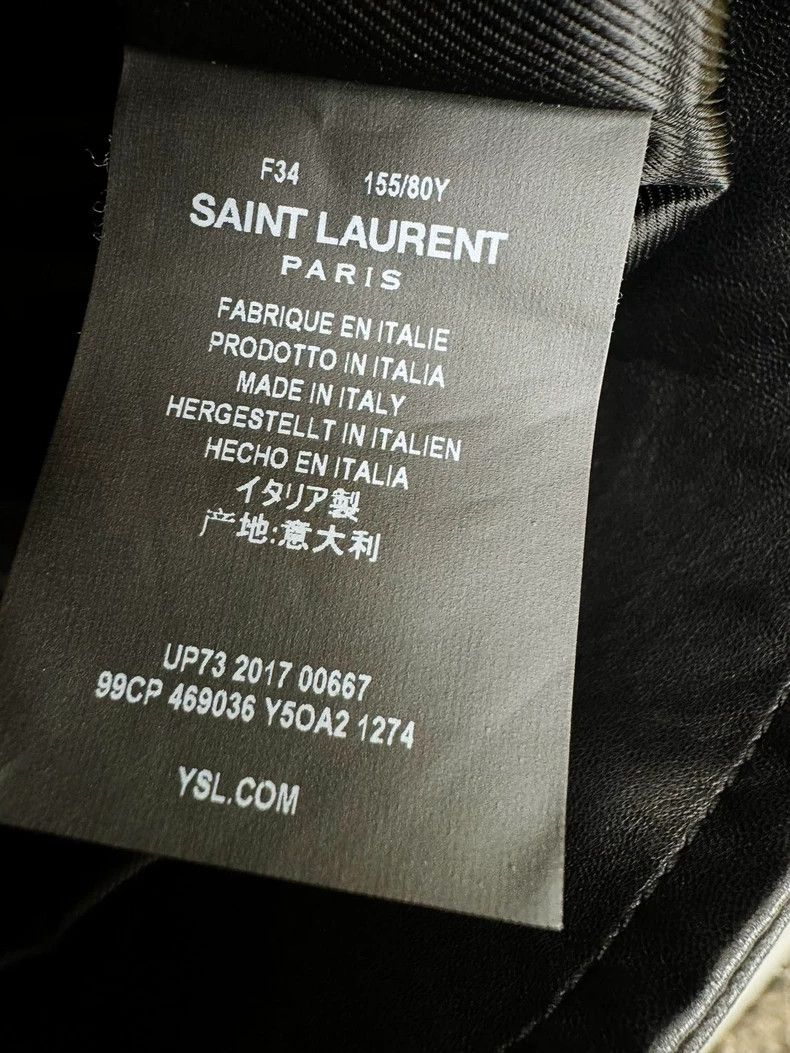 Yves Saint Laurent Saint Laurent Leather Biker Jacket Size 34 - dmc Size US XS / EU 42 / 0 - 4 Thumbnail