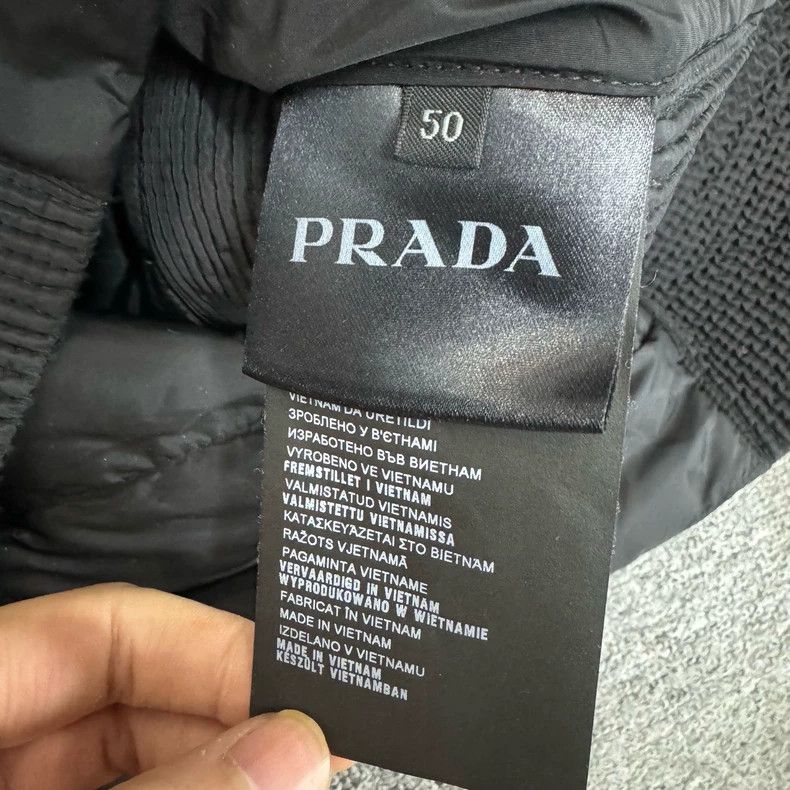 Prada Prada Black Moto Jacket Size 50 - dmc Size US L / EU 52-54 / 3 - 4 Thumbnail