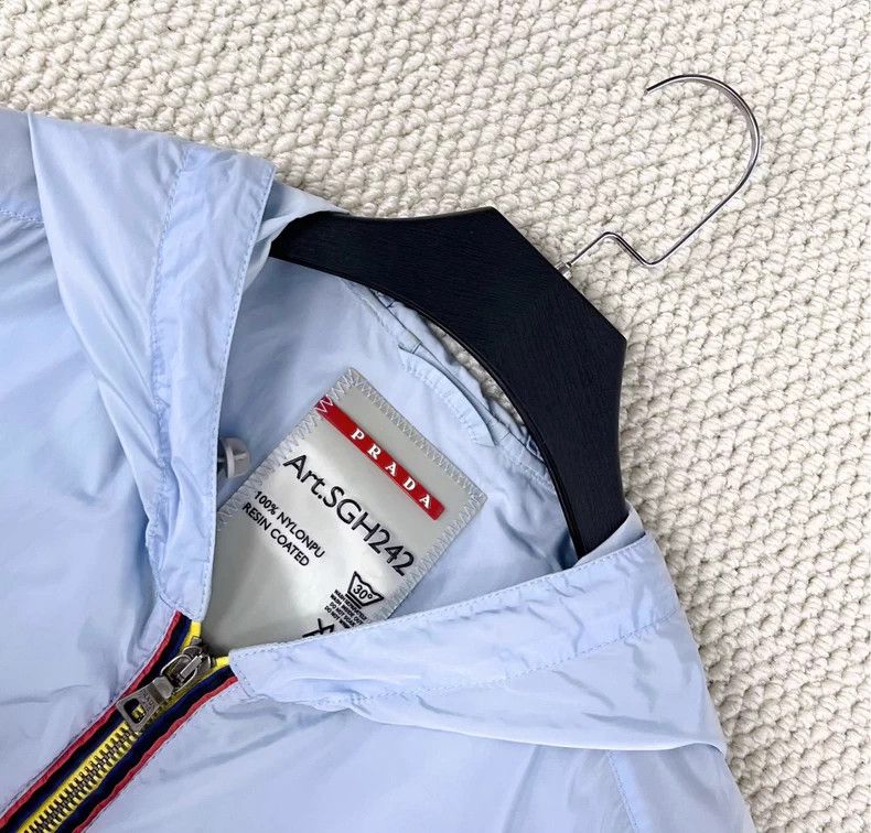 Prada Prada Blue Nylon Hooded Jacket - dmc Size US XXL / EU 58 / 5 - 3 Thumbnail