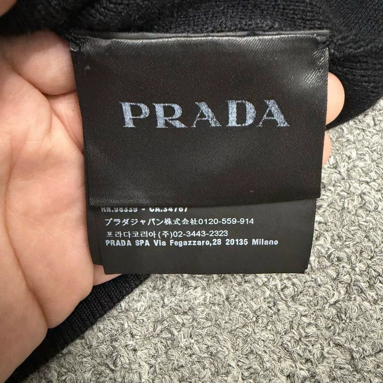 Prada Prada Black Nylon Knit Jacket - dmc Size US L / EU 52-54 / 3 - 4 Thumbnail