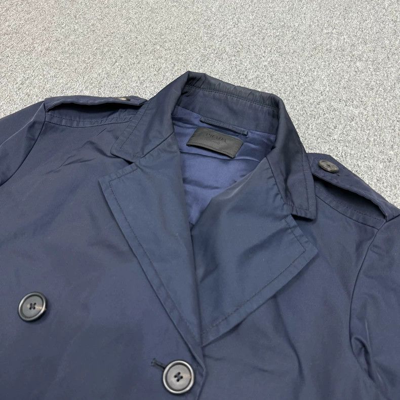 Prada Prada Navy Blue Nylon Coat - dmc Size US L / EU 52-54 / 3 - 3 Thumbnail