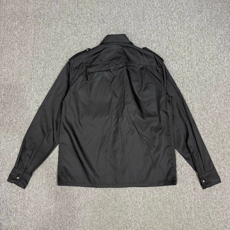 Prada Prada Black Triangle Logo Nylon Shirt Jacket - dmc Size US S / EU 44-46 / 1 - 2 Thumbnail