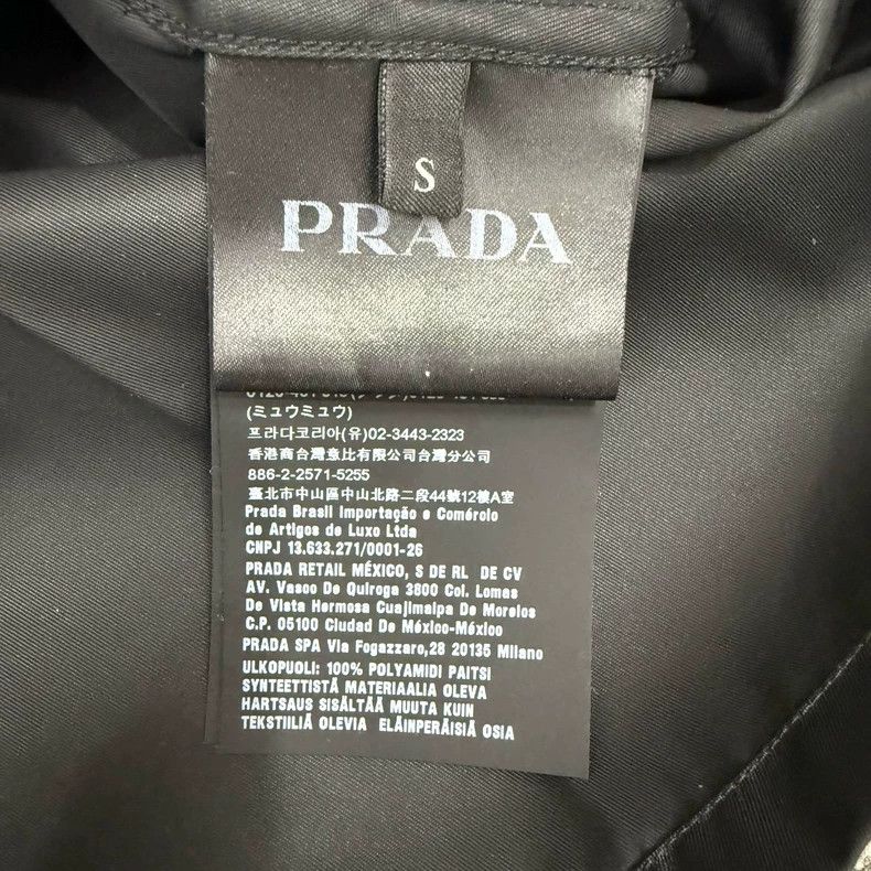 Prada Prada Black Triangle Logo Nylon Shirt Jacket - dmc Size US S / EU 44-46 / 1 - 4 Thumbnail