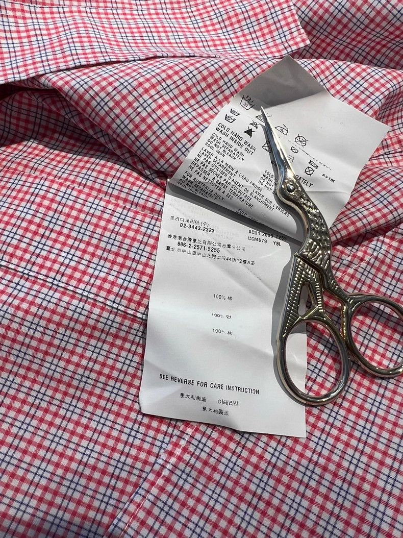 Prada PRADA Men's Long Sleeve Check Shirt - dmc Size US L / EU 52-54 / 3 - 5 Thumbnail