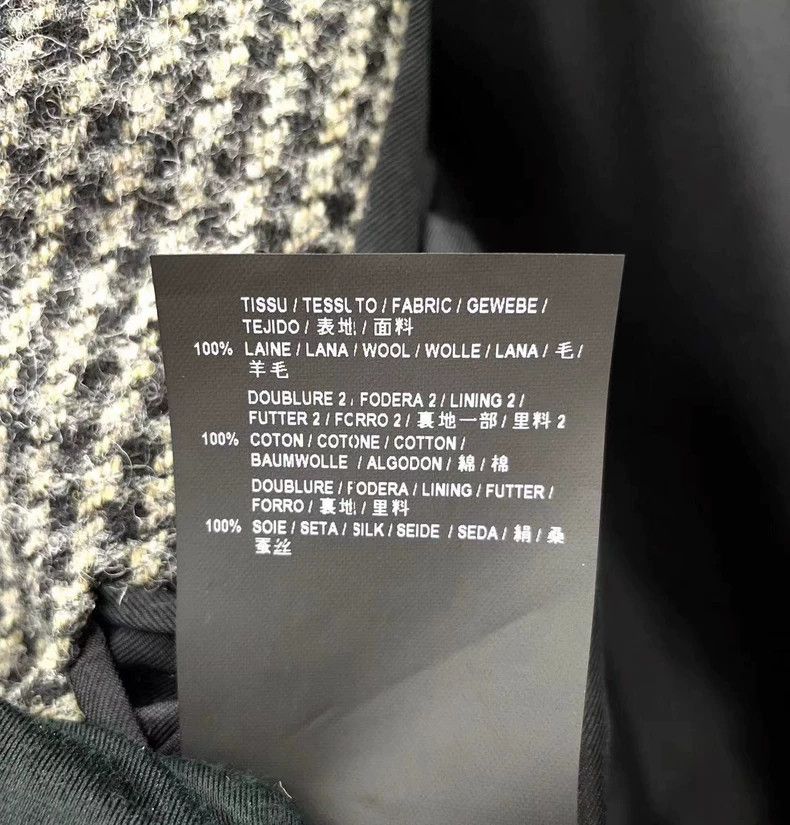 Saint Laurent Paris SAINT LAURENT Black Plaid Wool Blazer - dmc Size US XS / EU 42 / 0 - 9 Thumbnail
